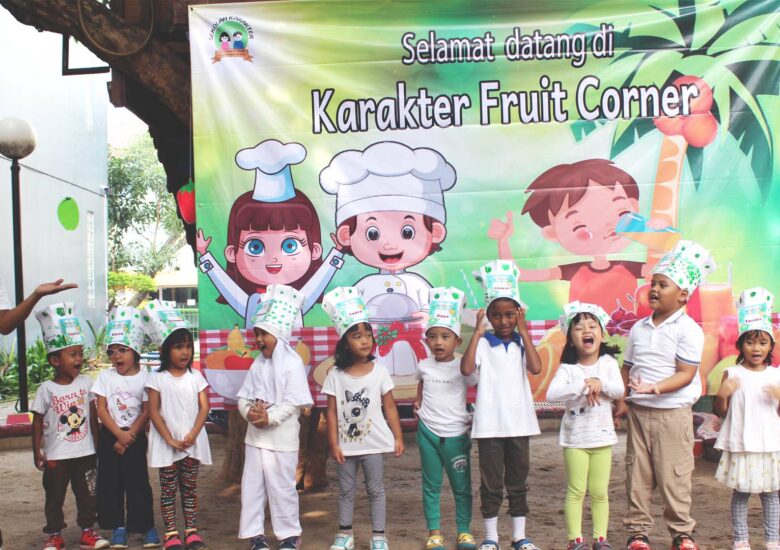 KFC (Karakter Fruit Corner) KB-TK Karakter: Wirausahawan Cilik yang Mandiri, Kreatif, dan Dermawan